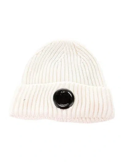 Pre-owned C.p. Company Merino Wool Beanie W/tags In Neutral