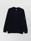 C.p. Company Men Knitwear Crew Neck In Merino Wool Felted In Black