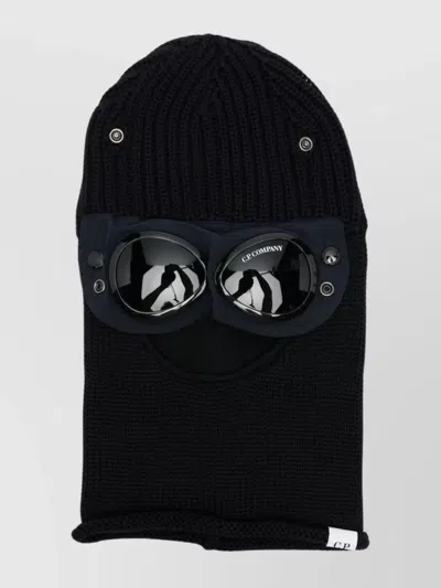 C.p. Company Merino Wool Ski Face Covering In Black