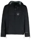 C.p. Company 'metropoli' Black Polyamide Jacket Men In Black