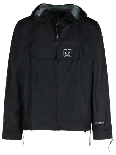 C.p. Company 'metropoli' Black Polyamide Jacket