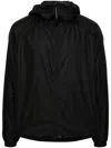 C.p. Company C.p.company Black Ripstop Texture Padded Design Classic Hood Coat In Black