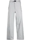 C.p. Company Metropolis Series Belted Trousers In Grey