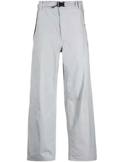 C.p. Company Metropolis Series Belted Trousers In 805 Harbor Mist
