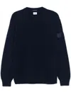 C.p. Company C.p.company Wool Crewneck Sweater In 897 Sky Captain