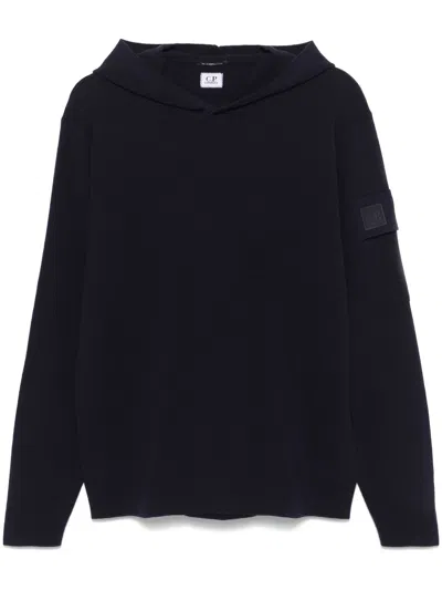 C.P. COMPANY CP COMPANY METROPOLIS SERIES EXTRA FINE MERINO WOOL HOODED SWEATSHIRT