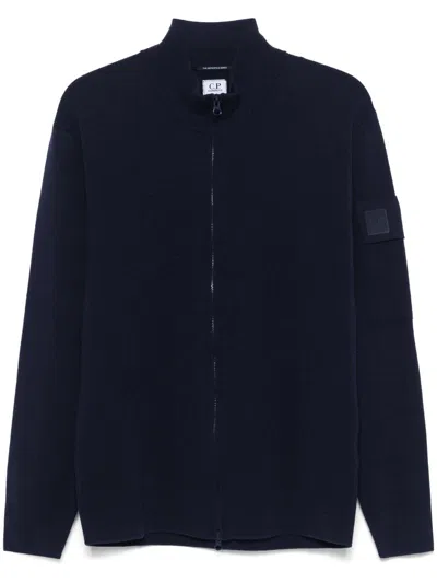C.P. COMPANY C.P. COMPANY METROPOLIS SERIES EXTRA FINE MERINO WOOL ZIPPED CARDIGAN CLOTHING