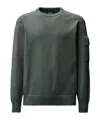 C.p. Company Metropolis Series Extrafine Merino Wool Crewneck Sweater In Green