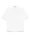 C.p. Company The Metropolis Series Gabardine Shortsleeve Shirt In White