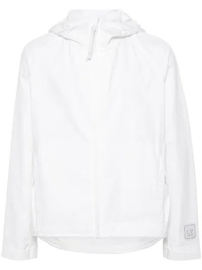 C.p. Company Metropolis Series Hyst Hooded Jacket In White