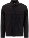 C.p. Company "the Urban Series Utility" Gabardine Overshirt In Black