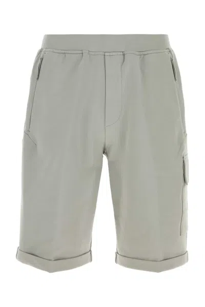 C.p. Company Metropolis Series Stretch Fleece Cargo Sweatshorts In Green