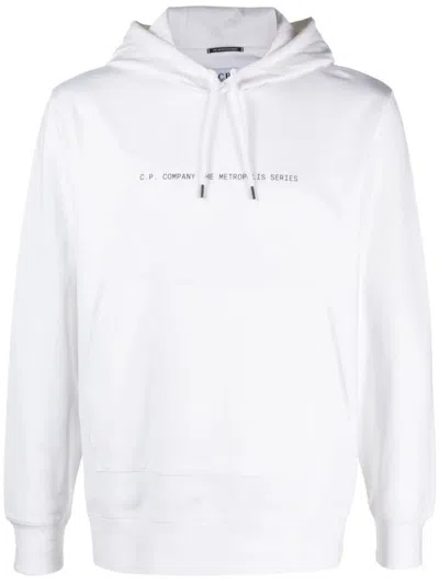 C.P. COMPANY C.P. COMPANY METROPOLIS SERIES STRETCH FLEECE GRAPHIC HOODIE CLOTHING