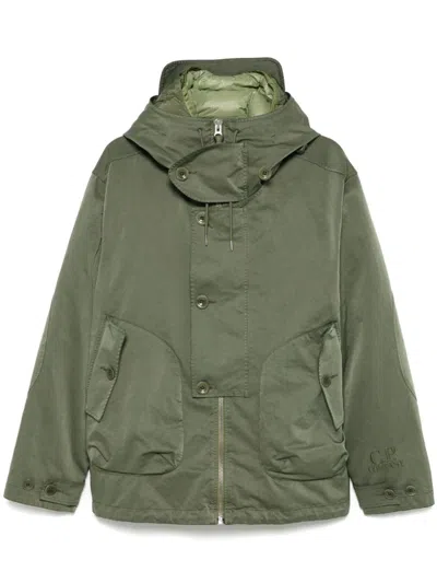 C.p. Company Micro Kei Hooded Jacket In Green