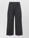 C.p. Company C.p.company Grey Micro-reps Boxy Cotton Cargo Pants In Blue