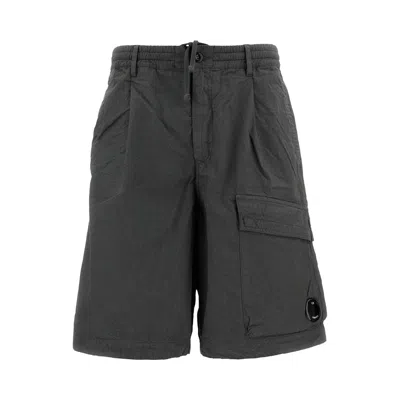 Pre-owned C.p. Company Micro-reps Boxy Lens Shorts 'gunmetal' | Grey | Men's Size 48 In Gray