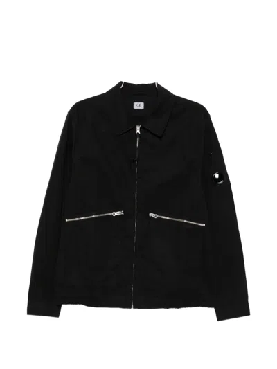 C.p. Company Black Cotton Micro-reps Jacket