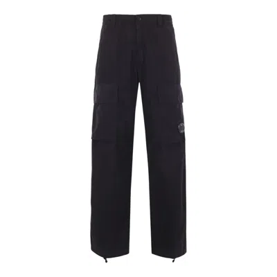 C.p. Company Microreps Boxy Cargo Pants In Black