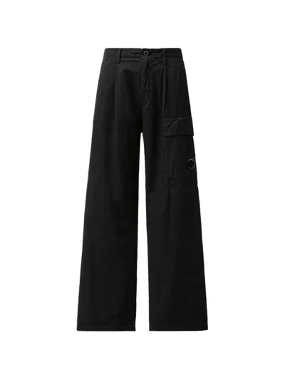 C.p. Company C.p.company Cp Company Micro-reps Boxy Cargo Pants In Black