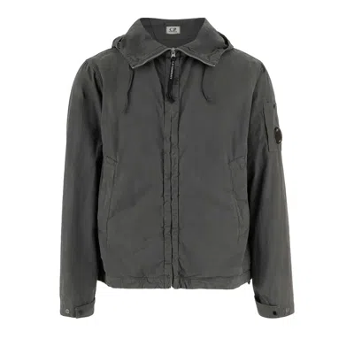Pre-owned C.p. Company Micro-reps Hooded Lens Jacket 'gunmetal' | Grey | Men's Size Xl In Gray