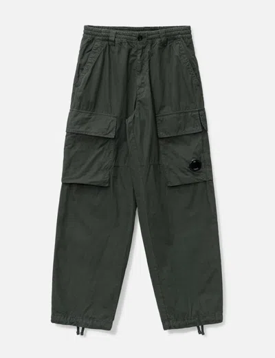 C.p. Company Microreps Peached Cargo Pant In Gray
