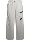 C.p. Company Microreps Trousers In White