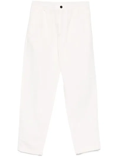 C.p. Company Microreps Trousers In White