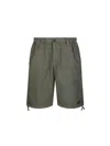 C.p. Company Mid-thigh Length Green Shorts With Adjustable Drawstring