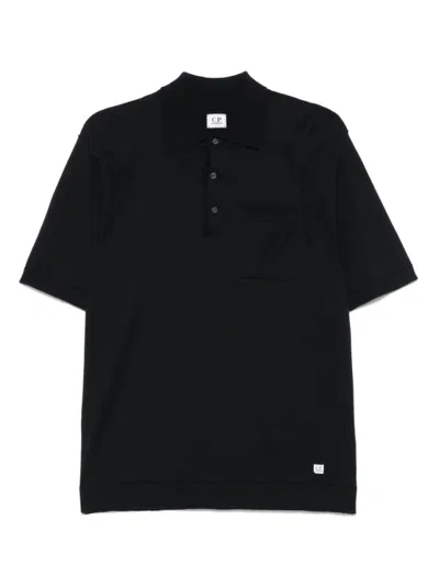 C.p. Company Midnight Blue Cotton Polo Shirt