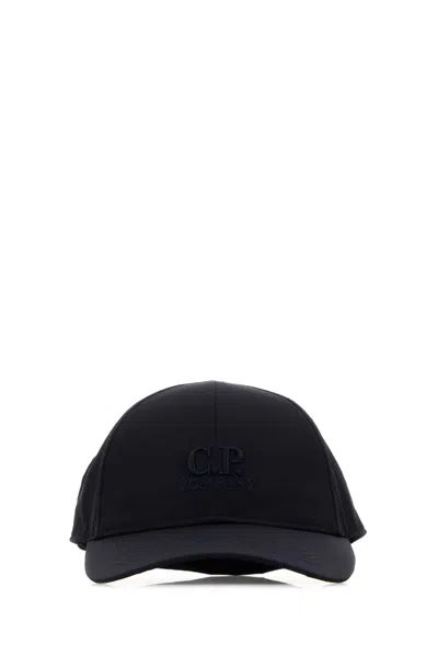 C.p. Company Midnight Blue Nylon Baseball Cap In Animal Print
