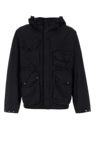C.p. Company Streamlined Neutrals Outerwear Jacket In Totaleclipse