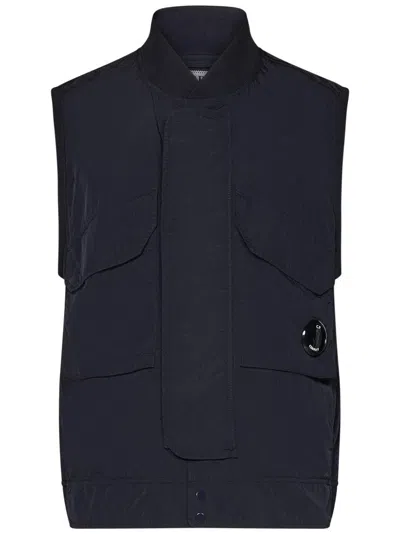C.p. Company Midnight Blue Sleeveless Jacket