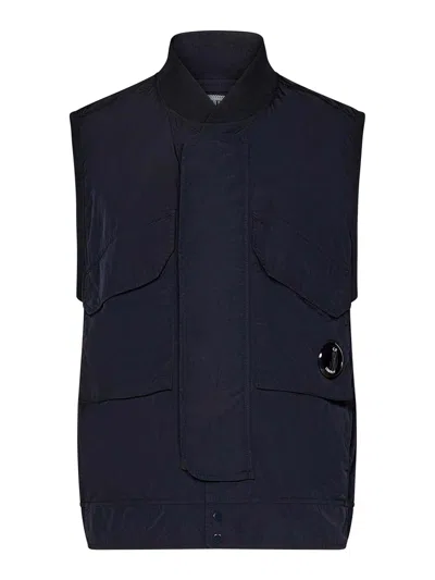 C.p. Company Midnight Blue Sleeveless Jacket