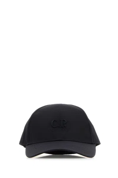 C.p. Company Midnight Blue Tonal Logo Baseball Cap In Navy Blue