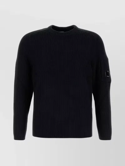 C.P. COMPANY MIDNIGHT COTTON BLEND SWEATER
