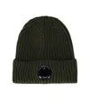 C.p. Company Military Green Ribbed Beanie