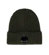 C.p. Company Military Green Ribbed Beanie