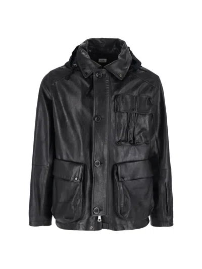 C.P. COMPANY MILLE LEATHER JACKET