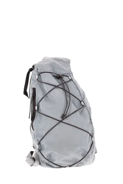 C.p. Company Cp Company Mini Clear Blue Utility Bag For Men In Gray