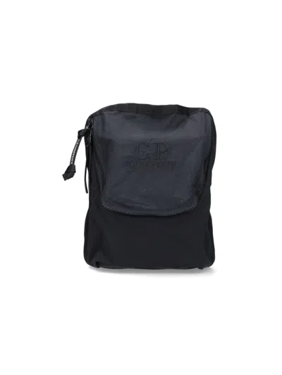 C.p. Company Mini Crossbody Bag Plane Paper Touch In Black