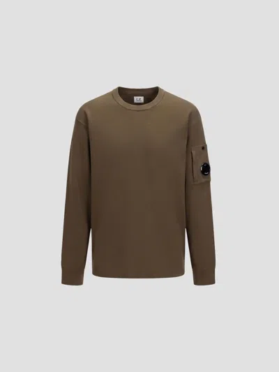 C.p. Company Cp Company Mini Lens Sweatshirt In Ivy Green