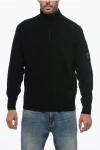 C.p. Company C.p.company Half-zip Sweater With "lens" Detail