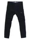 C.p. Company Streamlined Black Cargo Pants With Functional Pockets And Logo Detail In Black