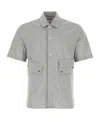 C.p. Company Multi-pocket Cotton Shirt In Gray