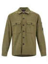 C.p. Company Wool Overshirt Shirt And Blouse Multicolor In Green