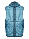 C.p. Company Nada Goggle-hooded Gilet In Blue