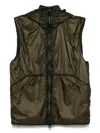 C.p. Company Nada Shell Vest In Brown