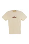 C.p. Company C.p.company Natural Jersey T-shirt With Logo In Light Beige