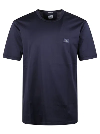 C.p. Company Cotton Crew Neck Short Sleeves T Shirt In Blue