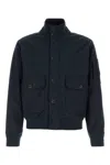 C.p. Company C.p.company Navy Blue Stretch Polyester Jacket In Blue